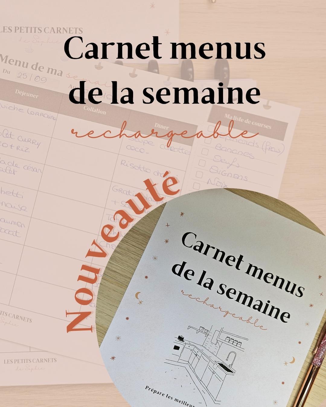 Menus de la semaine - perte de poids