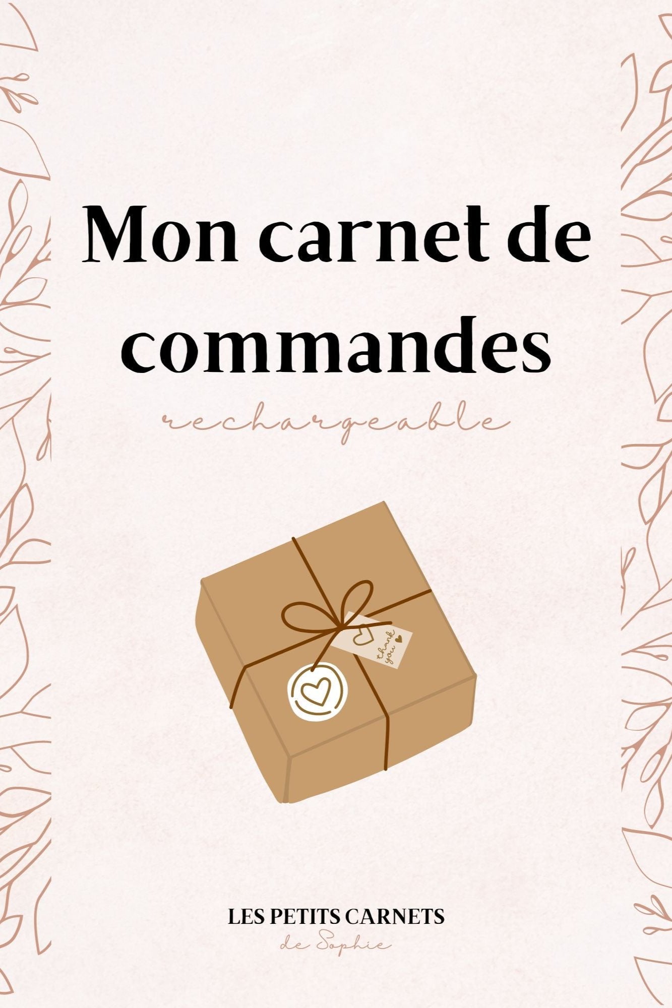 Carnet de commandes rechargeable - Les petits carnets de Sophie
