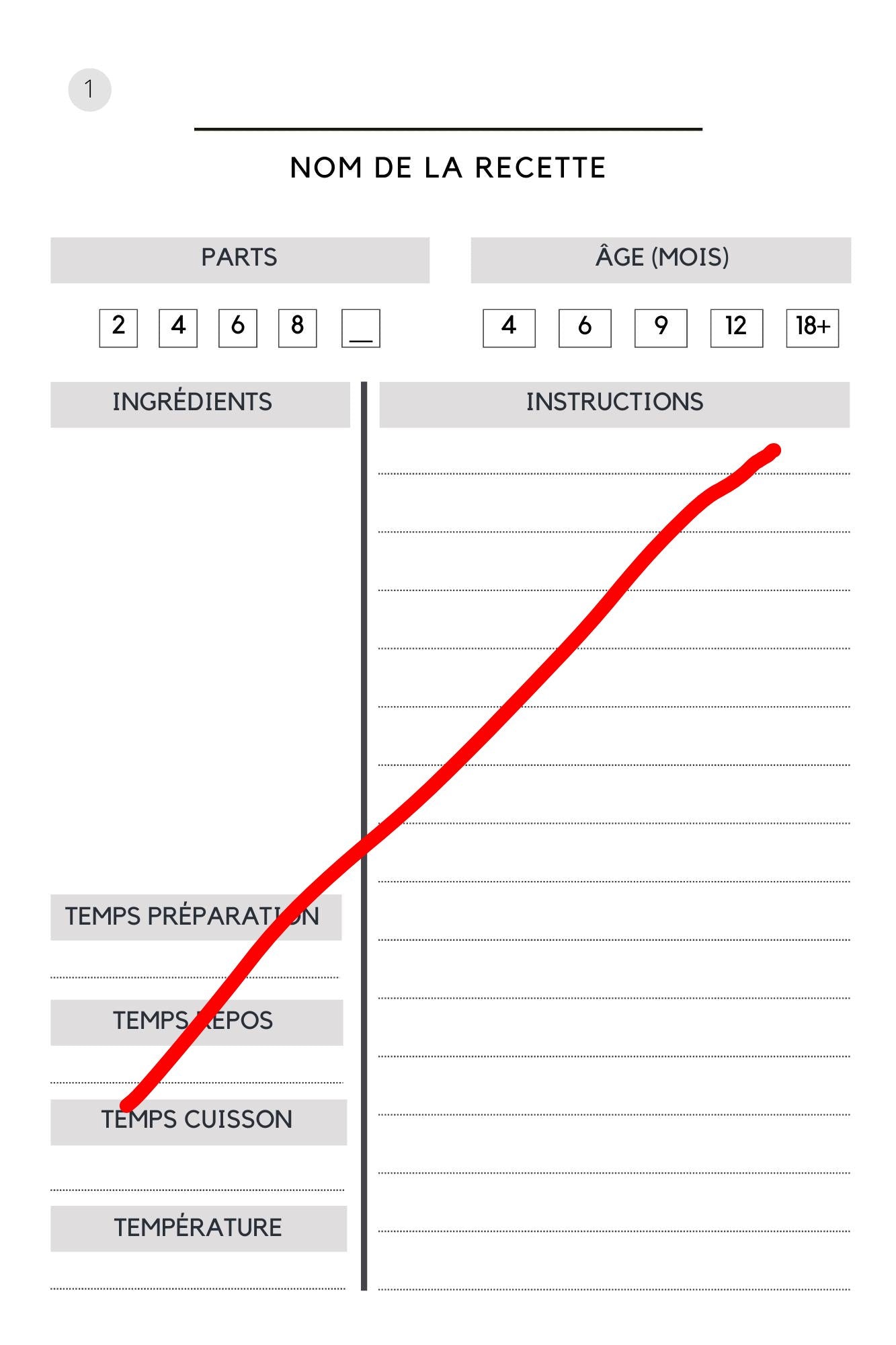 Carnet de Recettes Bébé : Organise les recettes de tes enfants