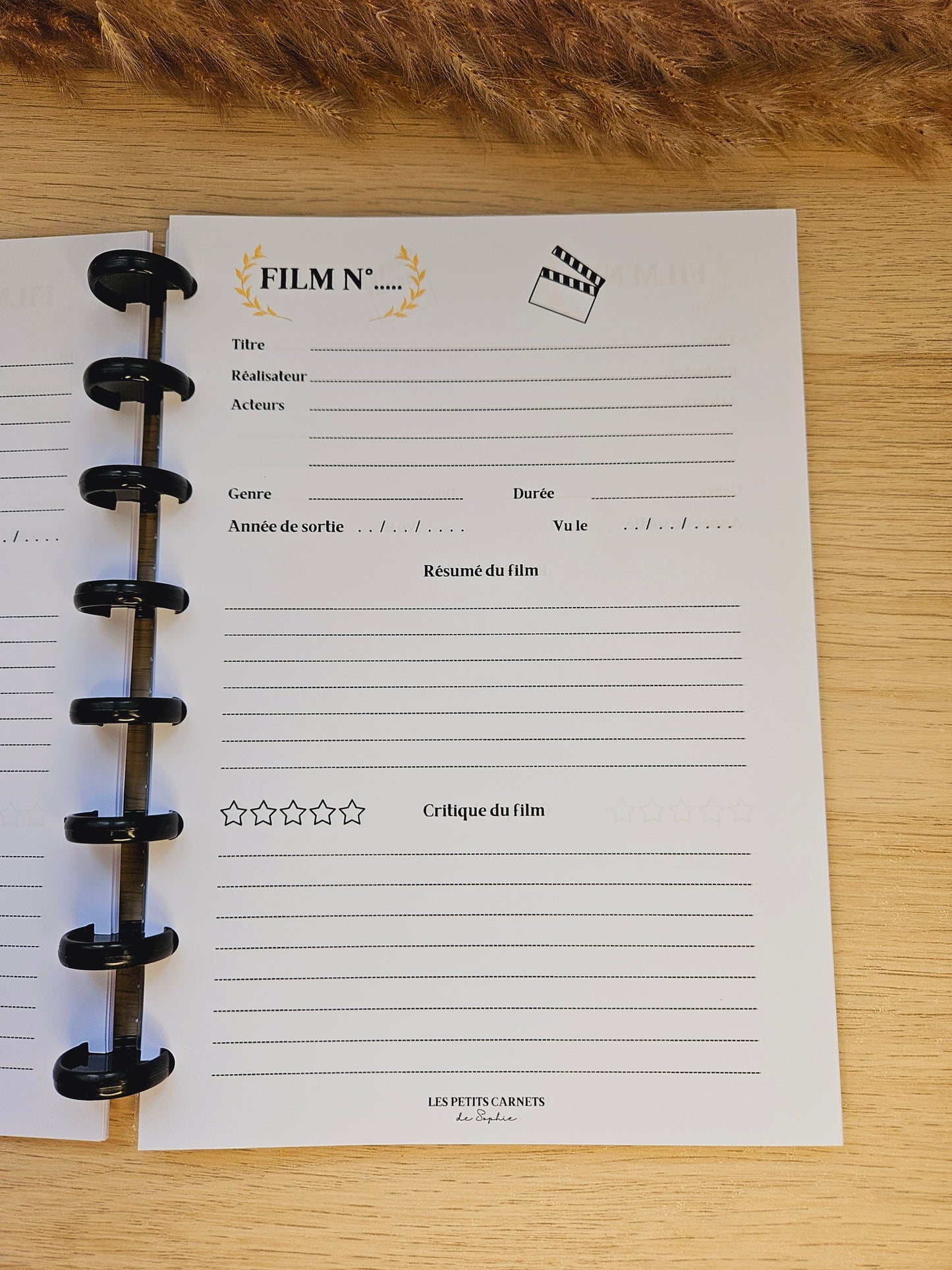 Mon carnet de suivi des films rechargeable : Un voyage personnel dans le monde du cinéma