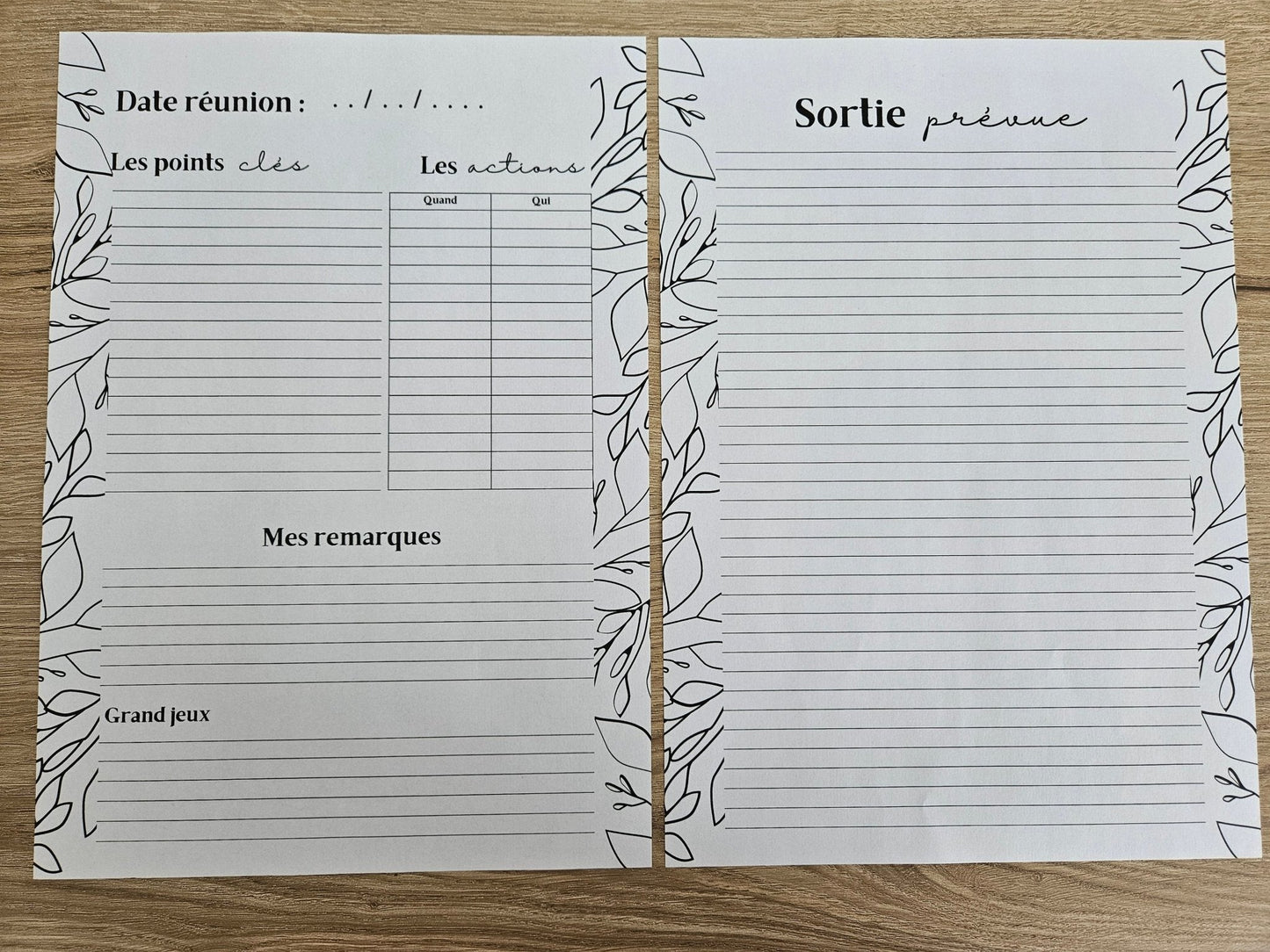 Carnet personnalisable sur mesure