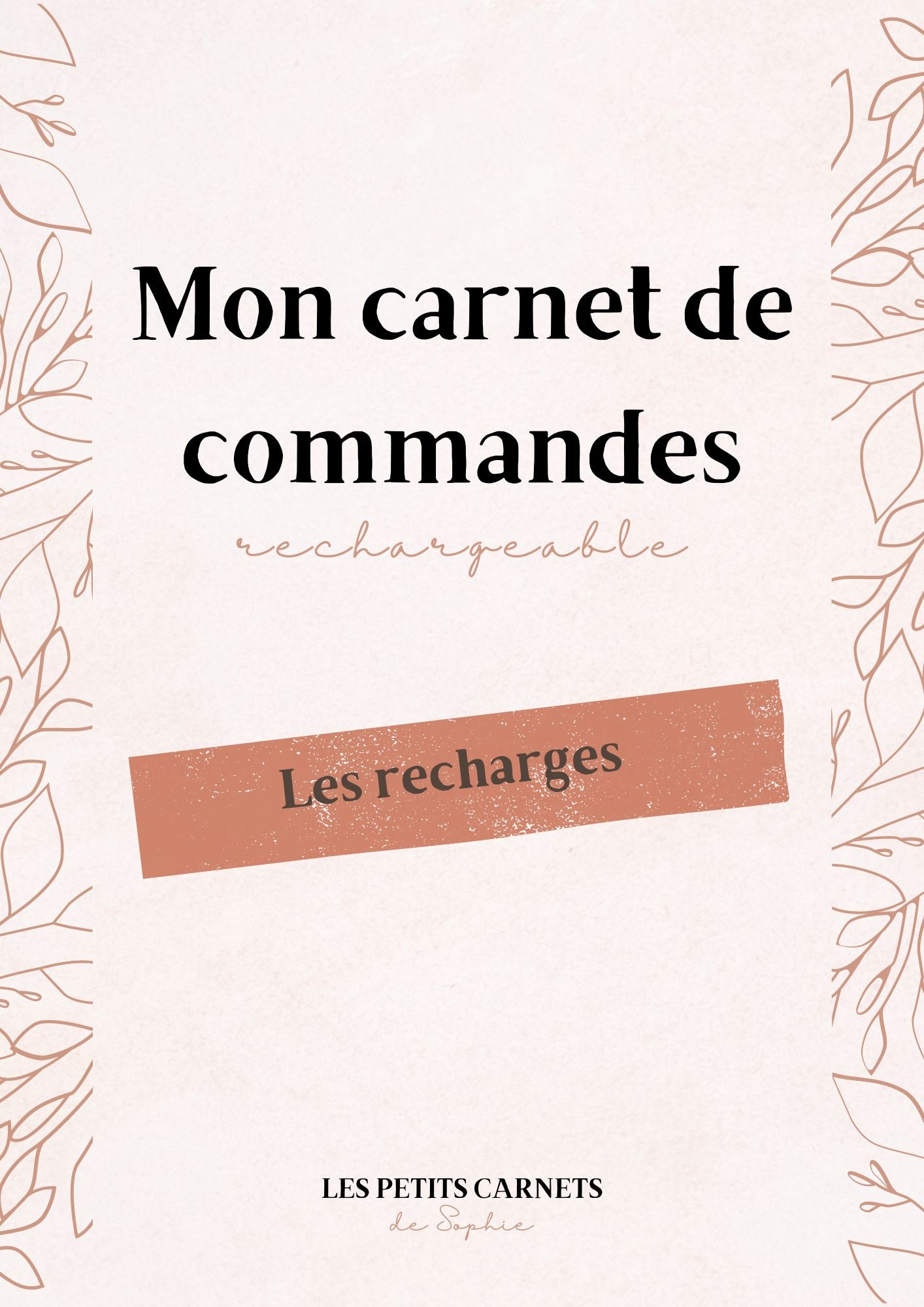 Recharge pour carnet de commandes rechargeable - Nature