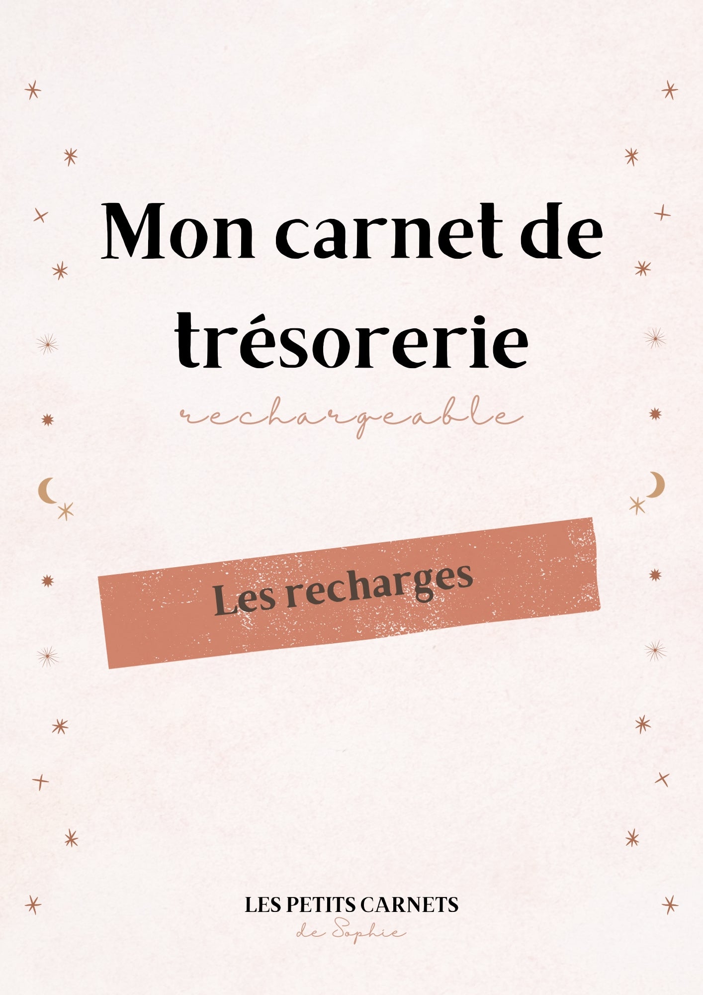 Recharge carnet de trésorerie rechargeable - Recettes et Achats - Harmonie Céleste