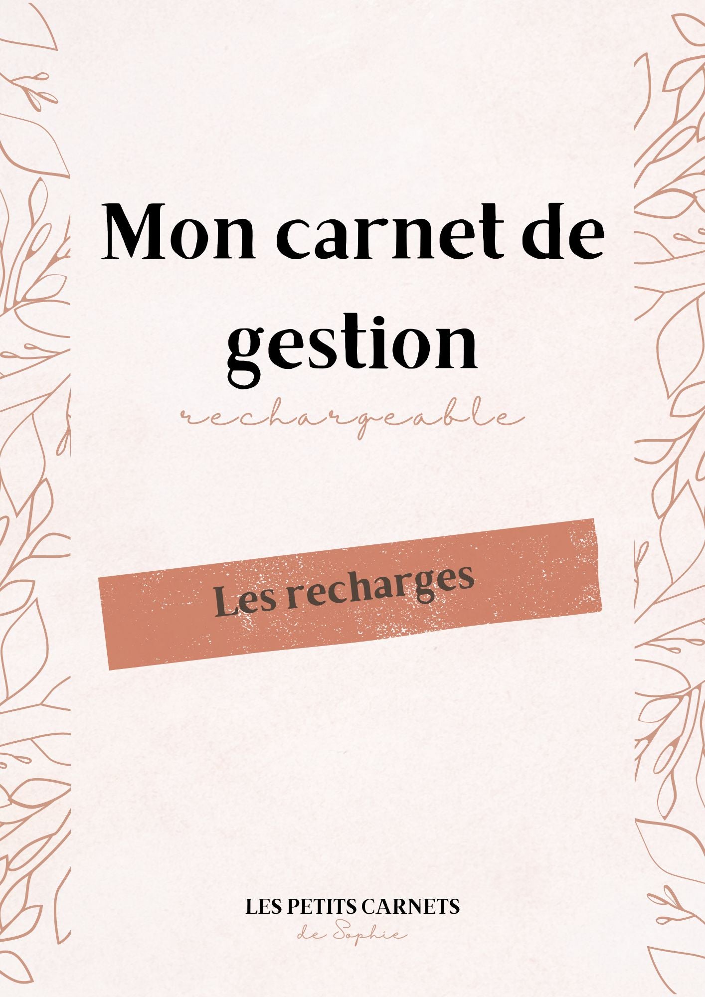 Recharge pour carnet de gestion rechargeable - Nature
