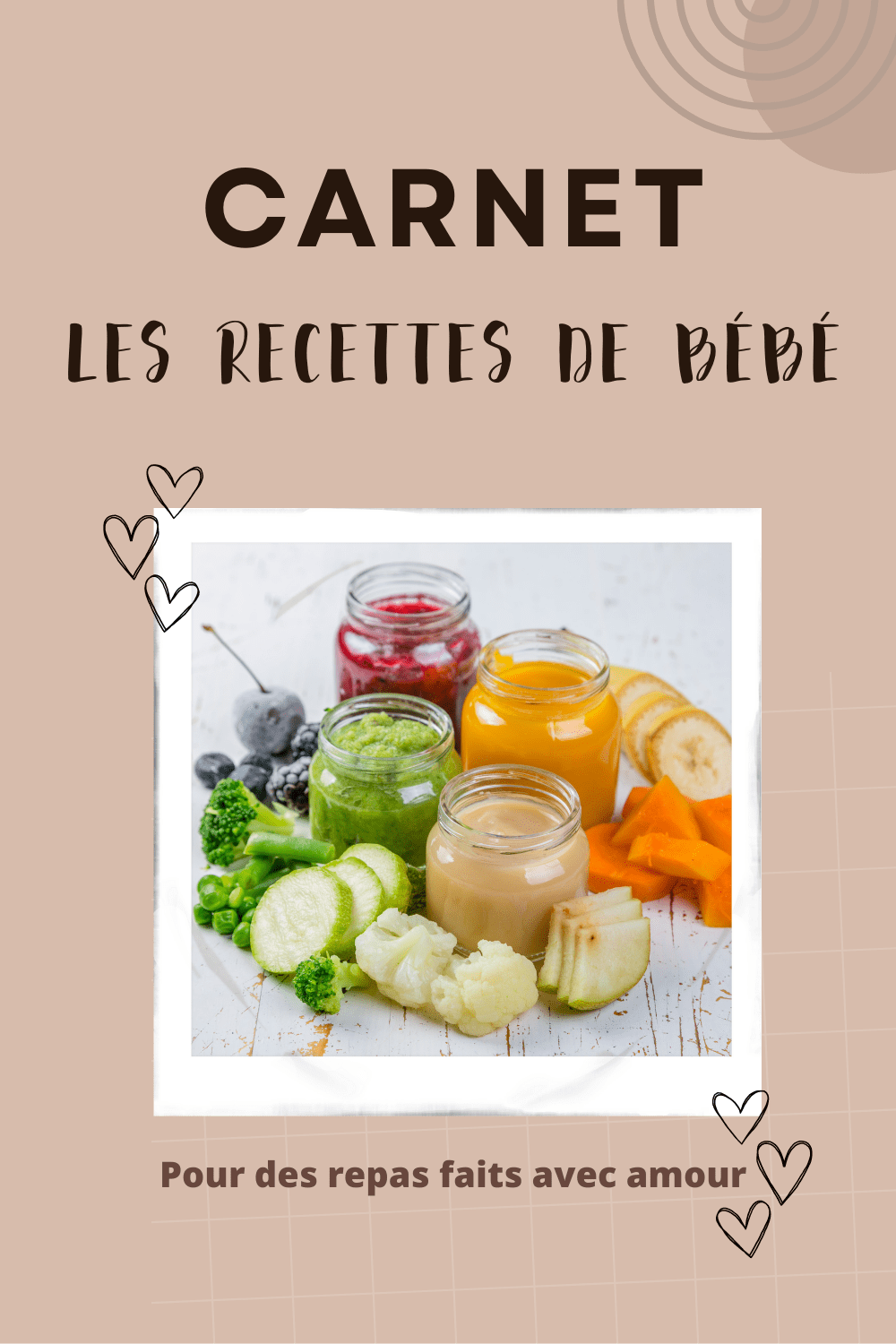 Carnet de Recettes Bébé : Organise les recettes de tes enfants