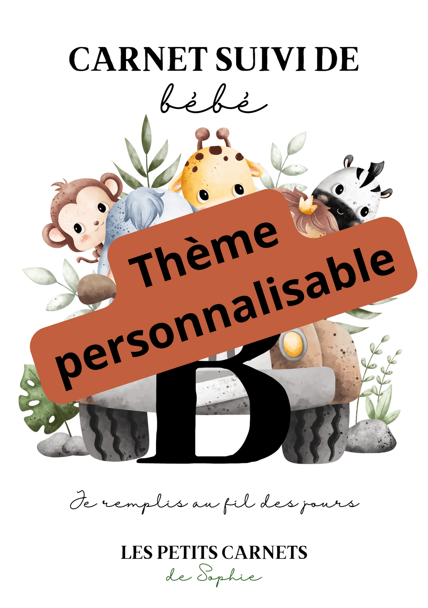 Carnet suivi de bébé jungle