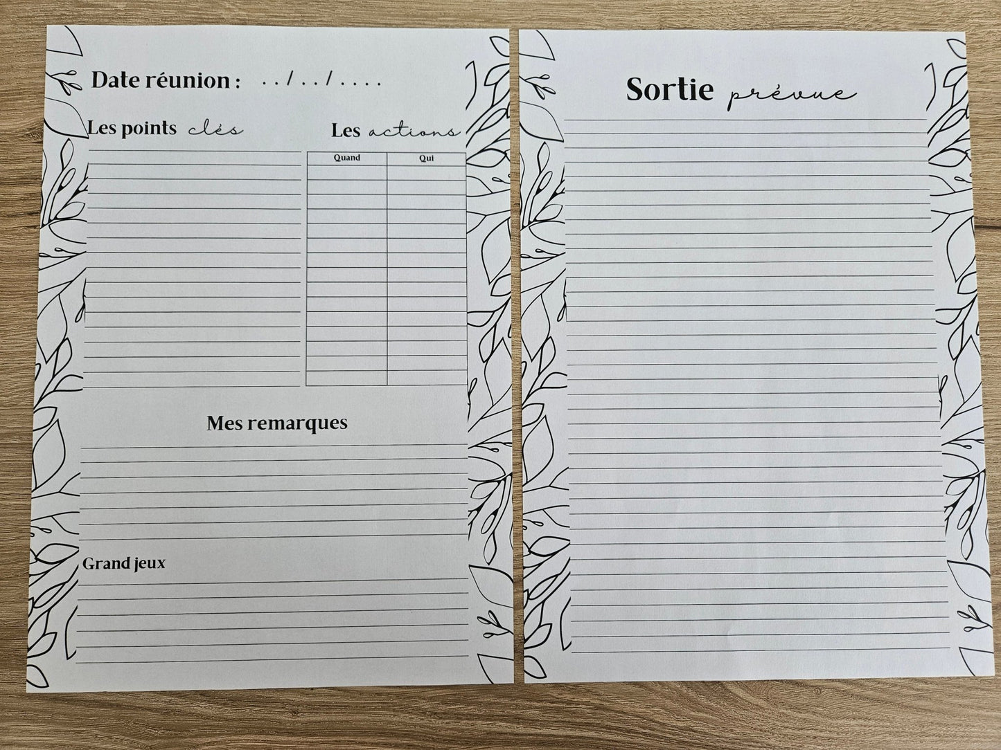 Carnet personnalisable sur mesure