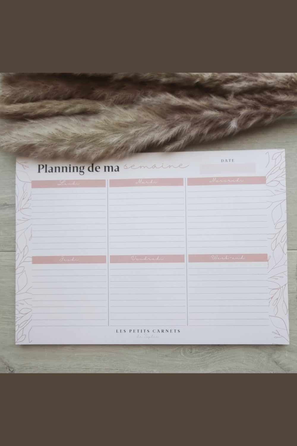 Sous-main bureau : Organise efficacement ta semaine - Accessoire incontournable